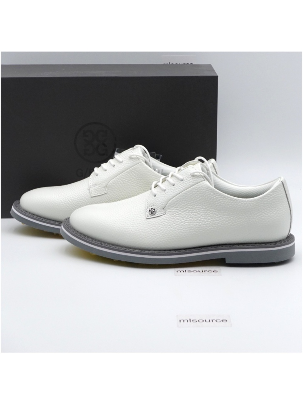NEW G/FORE Gallivanter Pebble Leather Golf Shoes Snow